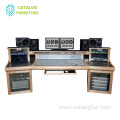 Professional disco audio desk solid wood audio studio workstation desk recording studio desk